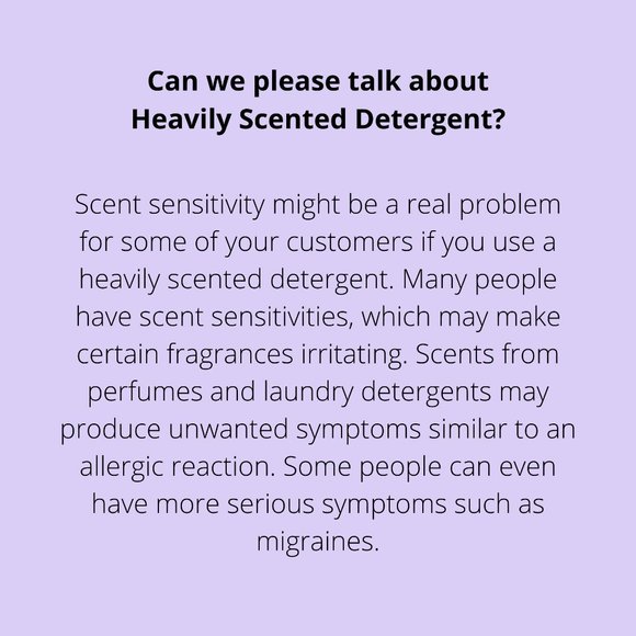 Can We Please Talk About Heavily Scented Detergent? - Picture 1 of 3